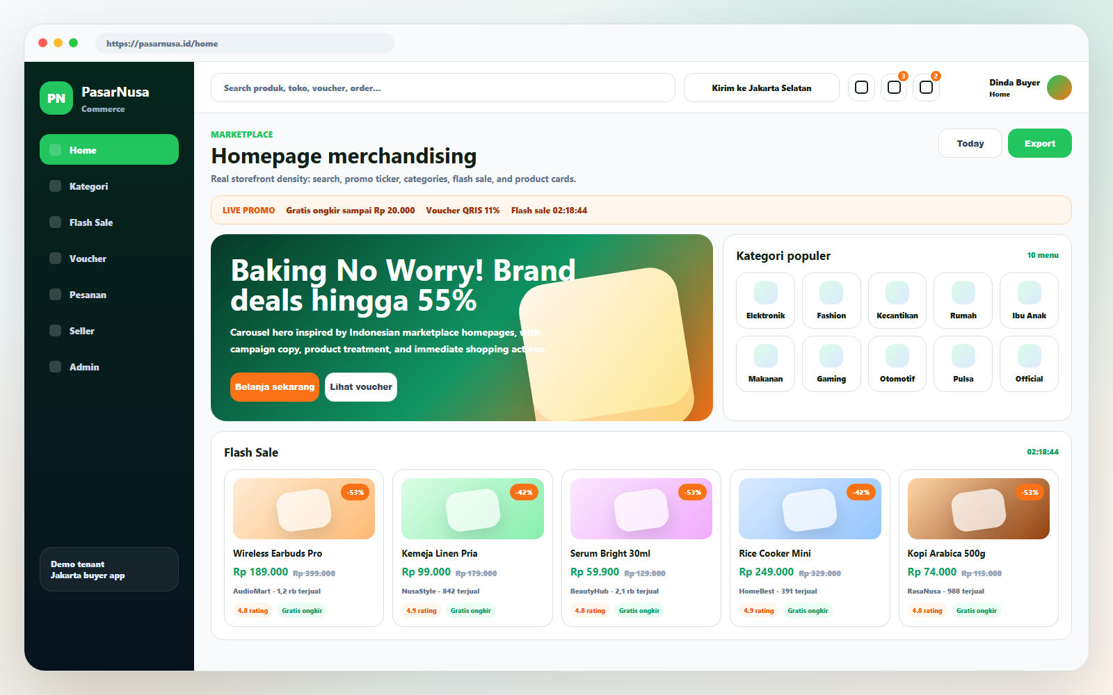 PasarNusa Commerce preview
